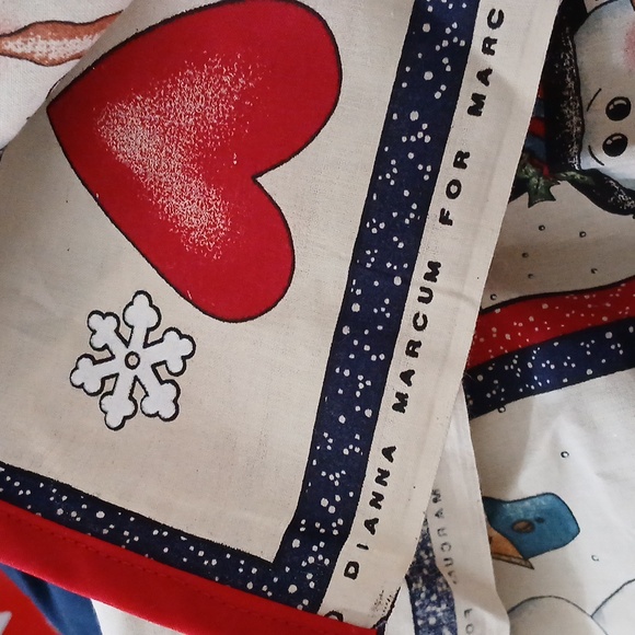 Snowman fabric sewn border Dianne Marcum - Picture 6 of 7